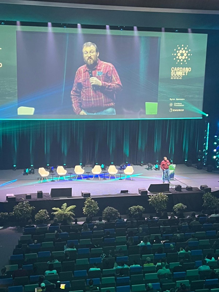 Cardano_CF's tweet photo. "The sun never sits on Cardano. Never has, never will," says @IOHK_Charles as he pays homage to the #CardanoFoundation’s work in staging the #CardanoSummit2022 and bringing together thousands of #Cardano #blockchain citizens across the world. https://t.co/zv4sTFtm3e