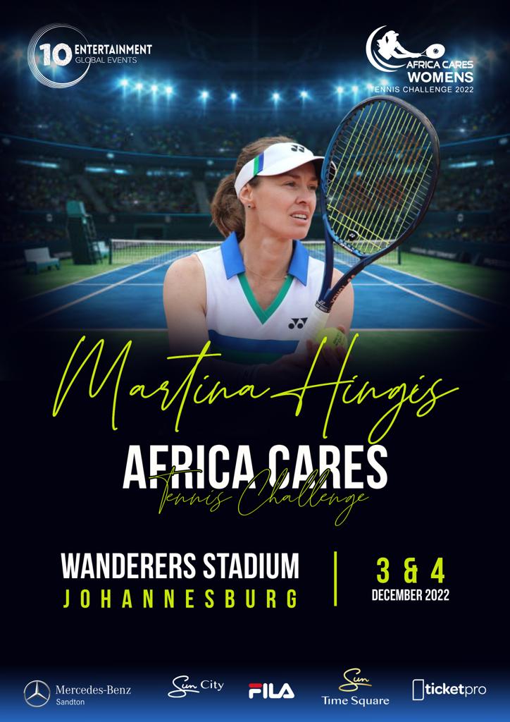 Martina Hingis (@mhingis) on Twitter photo Super-excited to be coming to South Africa to take part in the 2022 @africacares_sa Challenge on the 3rd & 4th of December at Wanderers Stadium, to help inspire positive change through sport. Can’t wait to see you all there! @unicef_SA @motsouthafrica <a href="/timesquareza/">Time Square</a> @ticketprosa Super-excited to be coming to South Africa to take part in the 2022 @africacares_sa Challenge on the 3rd & 4th of December at Wanderers Stadium, to help inspire positive change through sport. Can’t wait to see you all there! @unicef_SA @motsouthafrica <a href="/timesquareza/">Time Square</a> @ticketprosa