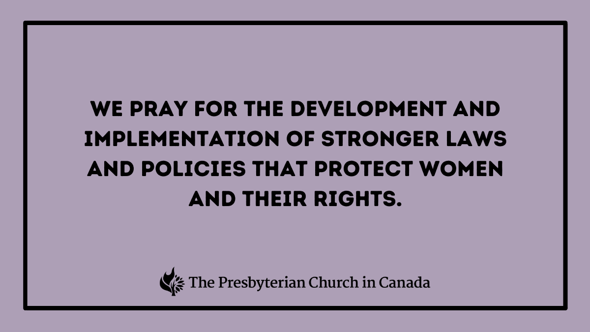 Daily prayer for Wednesday, December 7th.

Prayers for October – December 2022 are available to download at: presbyterian.ca/worship