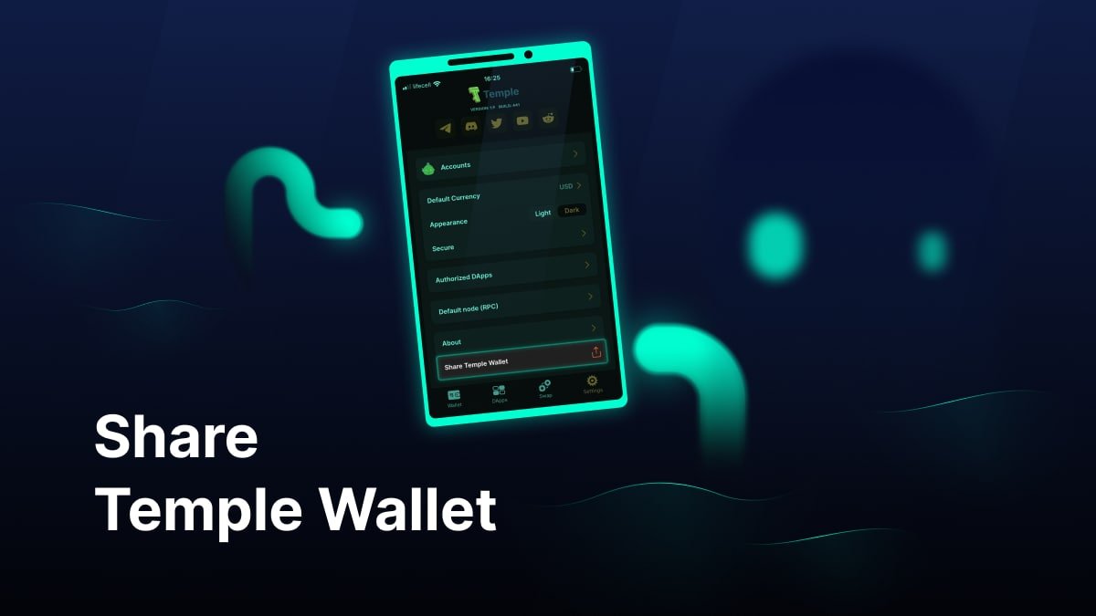 TempleWallet's tweet image. Did you know you could link your friend to Temple with a click inside the Settings tab?

Sending some tokens to a Tezos newbie? Thinking of a friend who just can’t find the right Tezos wallet?
Share Temple with a friend to make their Tezos experience amazing!
Sharing is caring.👨‍❤️‍👨