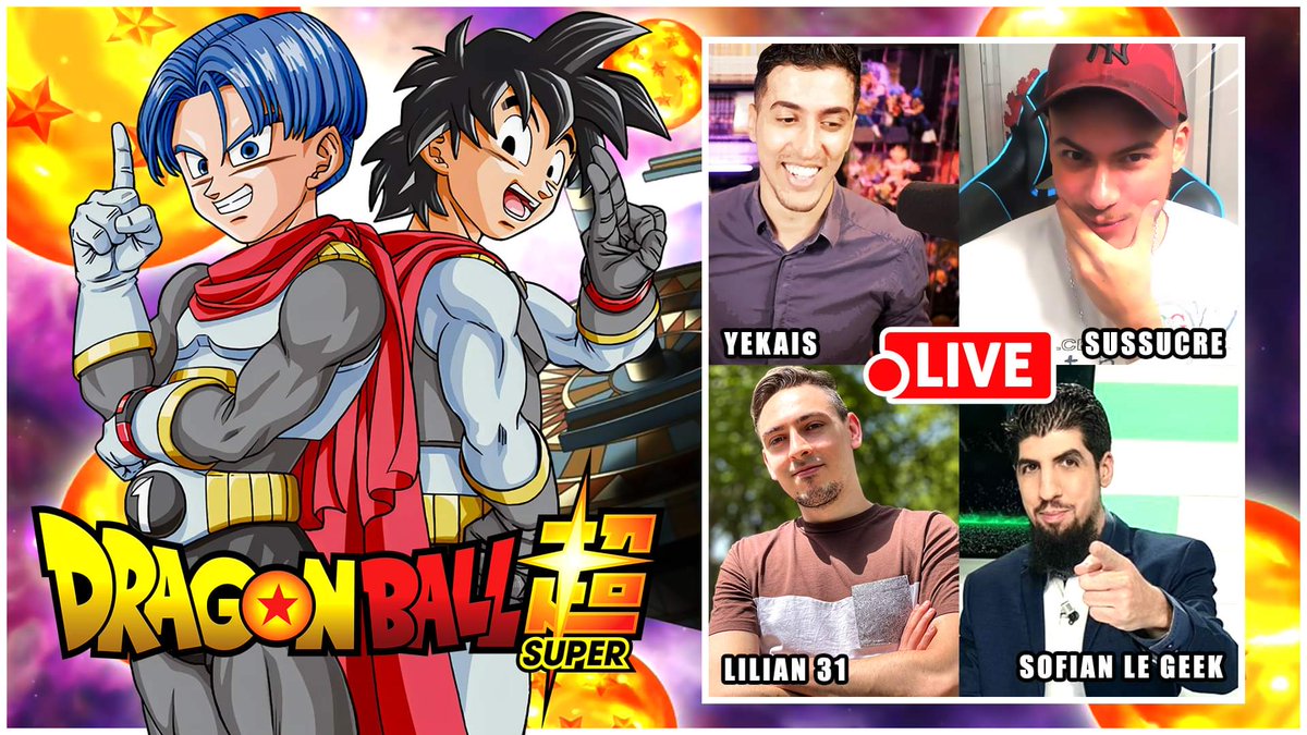 ⚠️ Demain, Mardi à 18H00 :
🔴LIVE DÉBAT sur ma chaîne YouTube !

➡️ On va parler de la reprise #DragonBallSuper avec Trunks &amp; Goten mis en avant !
Est-ce une bonne chose ?

➡️ Les invités <a href="/Yekais/">Yekais</a> <a href="/IILilian31II/">Lilian31</a> et <a href="/SussucreYT/">Sussucre</a> 

➡️ Activez les Notifs 🔔👇
▶️ youtube.com/c/SofianLeGEEK
