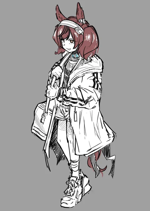 アンジェリーナとネイチャ、なんか雰囲気似てるなーってだけの落書き 
