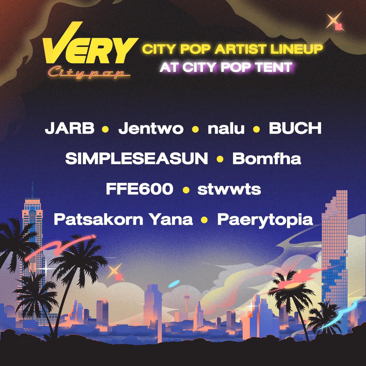 See ya guys in Very Festival 💓
At City Pop Tent
25-27 Nov 

#veryfestival2022 #VERYFESTIVAL