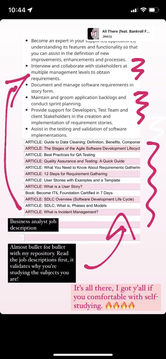 It’s really all there. Lol my Repository (link in bio/free) vs. Business Analyst job description