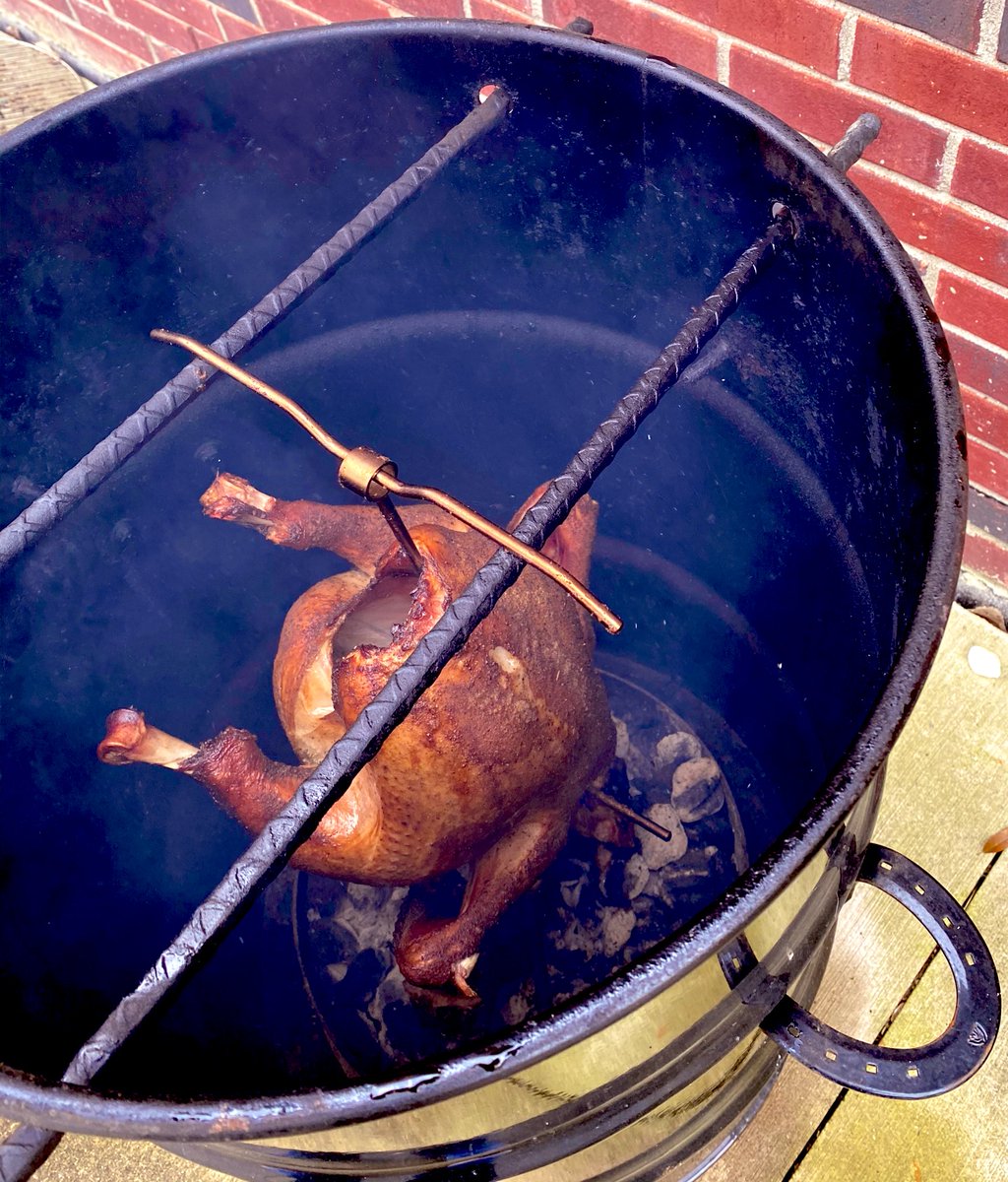 Big week for the birds!!  What’s your go to turkey cooking method?  In my opinion it’s tough to beat a spatchcocked turkey on the <a href="/KamadoJoe/">Kamado Joe</a> Can’t go wrong hanging one in the <a href="/PitBarrelCooker/">Pit Barrel Cooker Co</a> as well! #turkey #thanksgiving #goblue #thegame