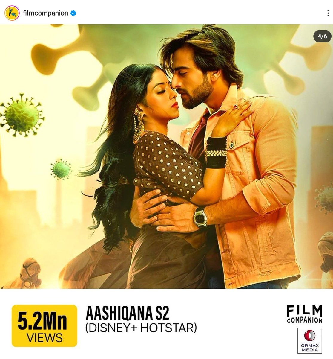 Aashiqana first time 5.2m views crossed 
#Aashiqana2
#AashiqanaOnHotstar 
#Aashiqana2onHotstar