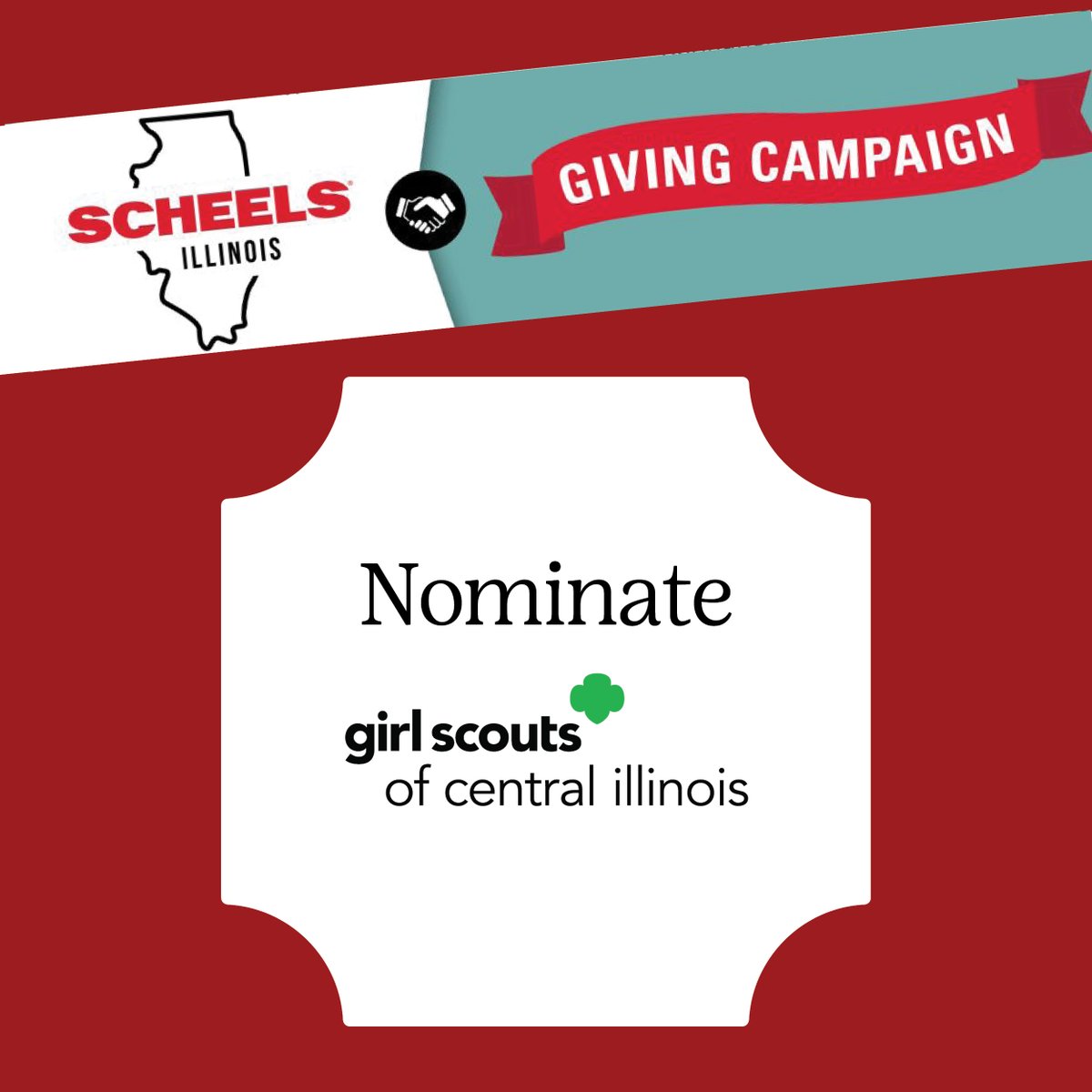 GSCentralIL's tweet photo. Today's the last day to help Girl Scouts of Central Illinois win $5,000! Nominate us for Scheels Giving Campaign! Vote at https://t.co/P2ezRxebJM! https://t.co/fkhXRgl6QI