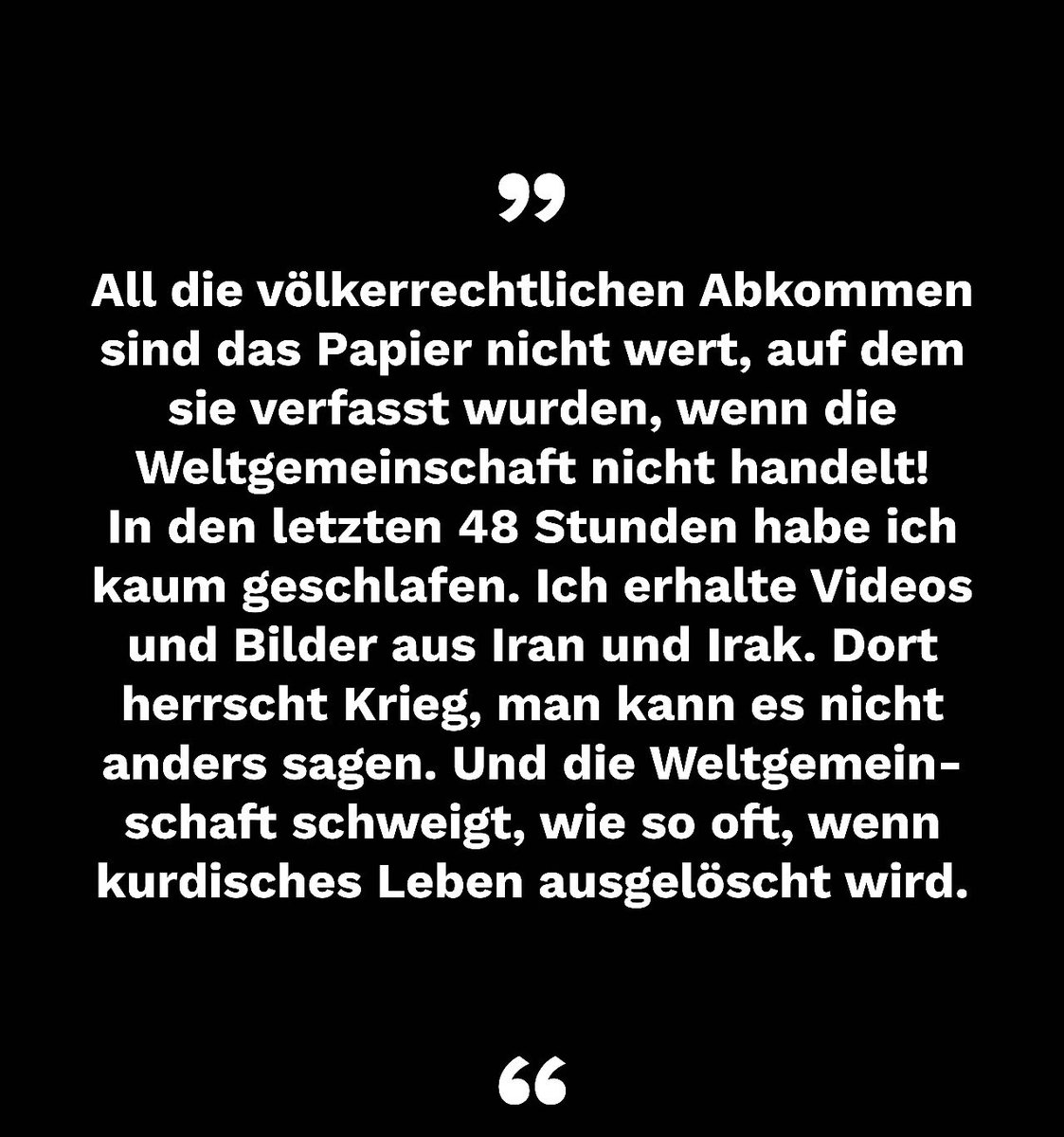 Repressionskräfte der Islamischen Republik begehen zur Stunde in den kurdischen Provinzstädten Massaker an der Zivilbevölkerung. Die #IranRevolution nahm hier ihren Anfang. Das Regime weiß ganz genau, wen es trifft, wenn es hier zuschlägt: Einen zentralen Pfeiler der Revolution