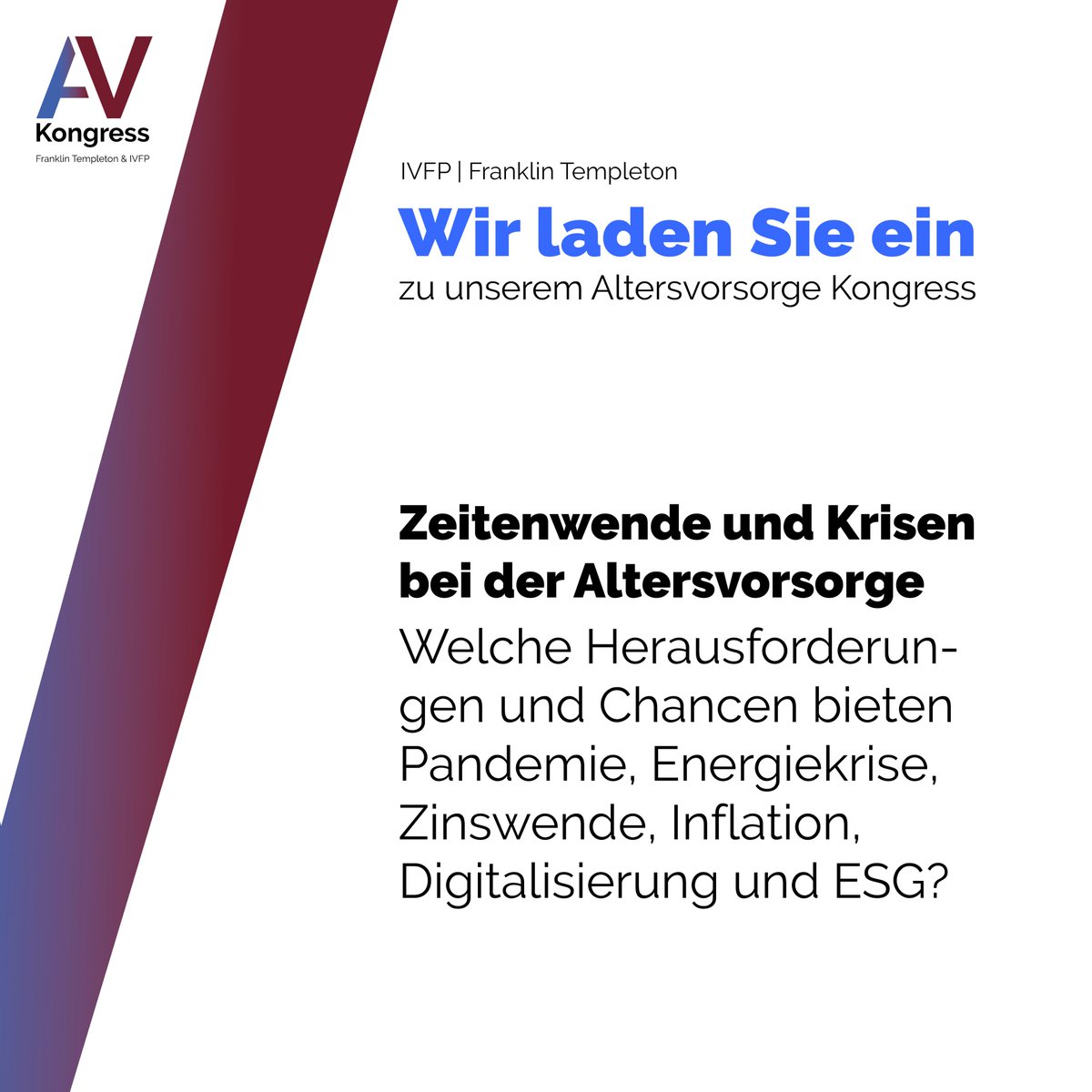 IVFP_de's tweet photo. Lassen sich #Altersvorsorge und #Innovation vereinen?

Wir finden: ja definitiv!

Wir zeigen es Ihnen am 29.11.2022 von 9:30 Uhr bis 12:30 Uhr bei unserem Kongress Altersvorsorge.

Melden Sie sich jetzt kostenfrei an: https://t.co/Sz6Ey03qCD https://t.co/i0dMTBYiZk