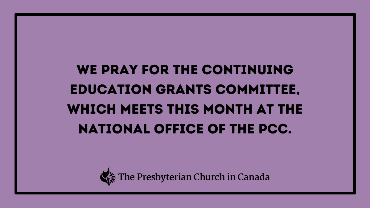 Daily prayer for Friday, December 9th.

Prayers for October – December 2022 are available to download at: presbyterian.ca/worship
