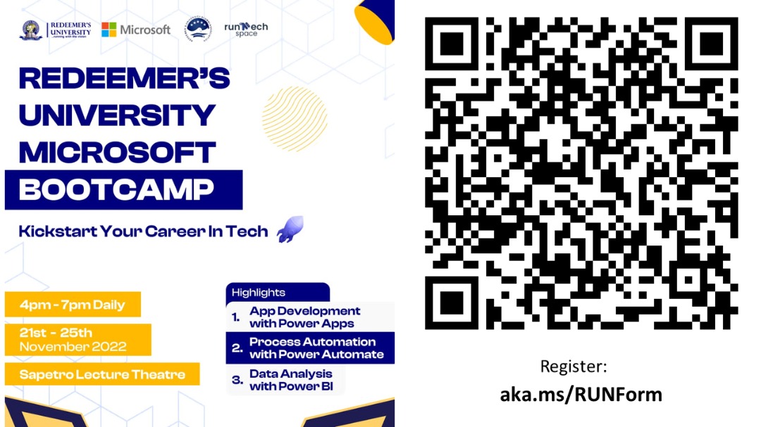 yolo_majesty's tweet photo. I'm so excited to be starting the Redeemers' University Microsoft Boot camp today.
#RUNBootcamp
#RUNTechSpace https://t.co/jkM63xfX0y