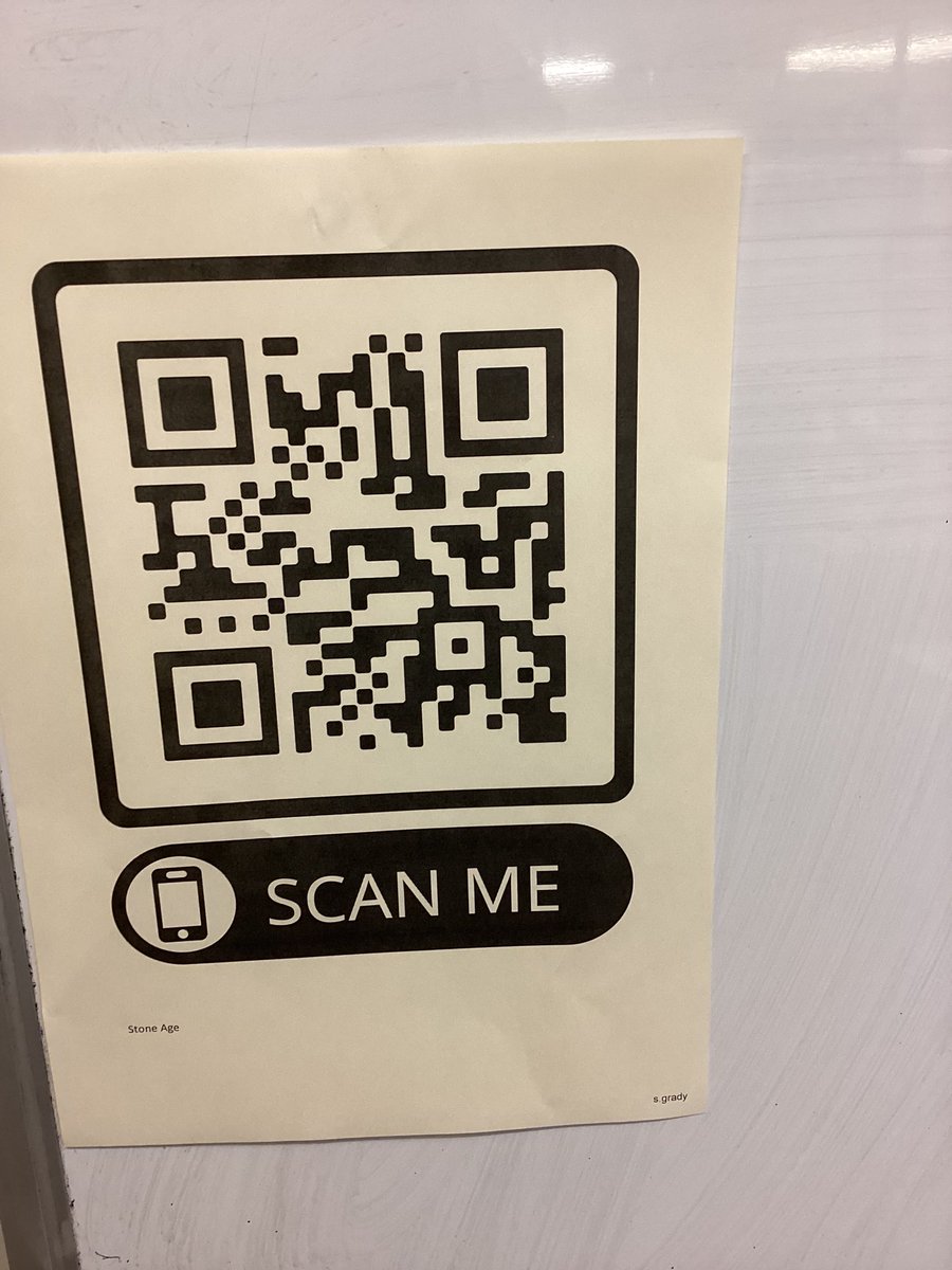 SGradyClass's tweet photo. Today, we used QR codes to access specific websites in order to research Stone, Bronze and Iron tools. This let us compare the different types of tools and discuss how the change in material changed the people’s lives for the better. #continuityandchange #WoodFoldHistory https://t.co/K7fksOulXh