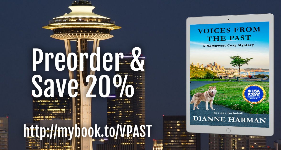 For reasons unknown to me, Amazon decided to hold off publishing Voices From the Past until November 21st, not today, as I had requested. mybook.to/VPAST
You can still purchase it at the preorder savings for a few more days. 
#cozymystery #family #clean