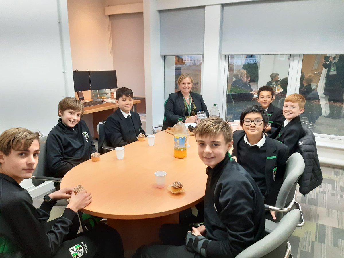 rw_school's tweet photo. Another great group of Year 7 students enjoying 'Birthday Break' with our Headteacher, Ms Lester, yesterday. Happy Birthday to all! #RWS7 #Feedback https://t.co/QfFltT3GfF