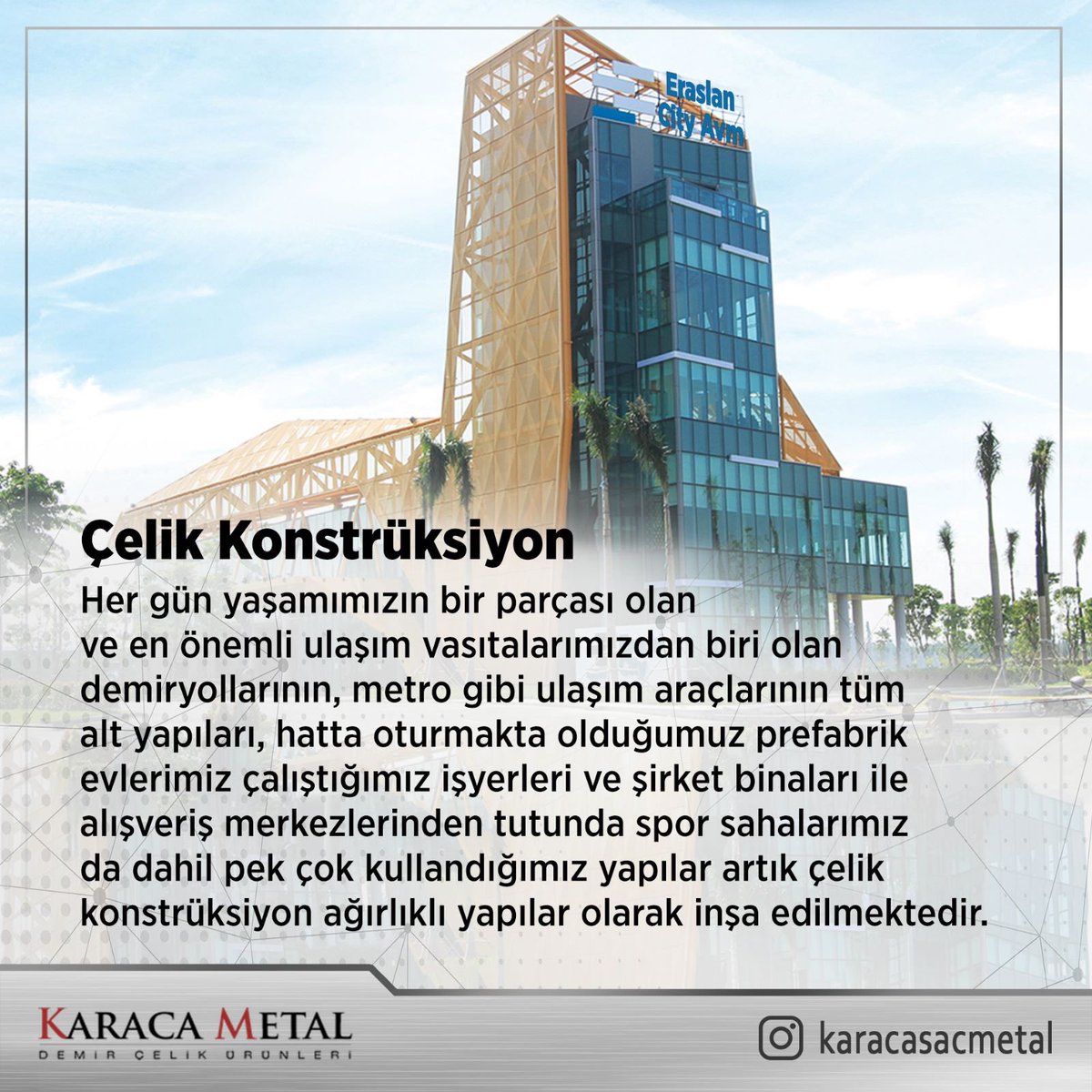 KARACAMETALL's tweet photo. 📦 Fiyat, Detaylı Bilgi ve Sipariş için;
📞 (0212) 549 21 43
🌐 https://t.co/UPB3Bp0IkO
📩 info@karacametal.com

#dkpsac #galvanizlisac #hrpsac #baklavalısac #kutuprofil #demirprofil #galvanizprofil #demirboru #profilkesim #borukesim #sackesim #sacbüküm #karacametal #karacasac https://t.co/5XN3dEM9ny