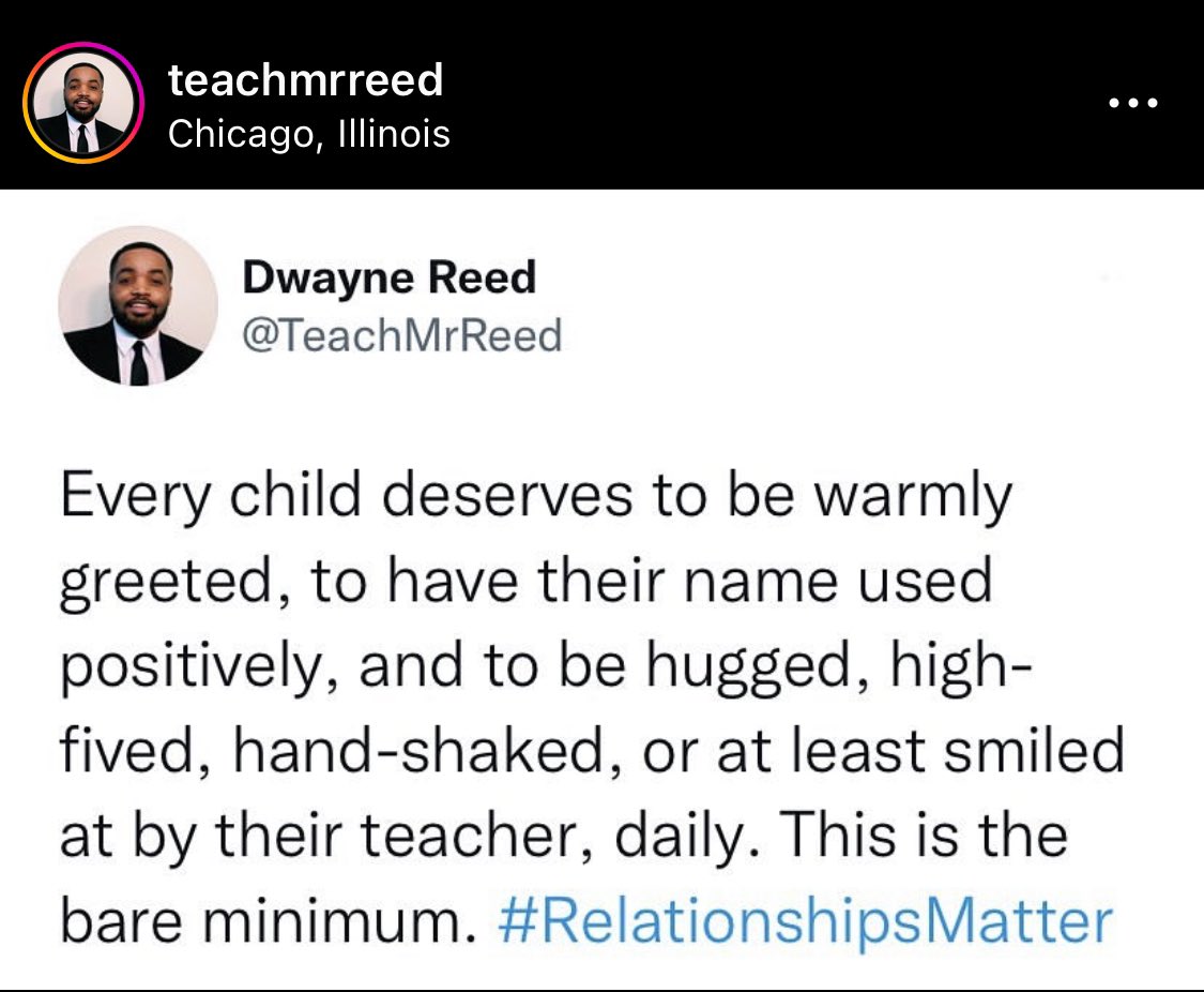 Every child deserves a champion. 👏🏼<a href="/TeachMrReed/">Dwayne Reed</a>