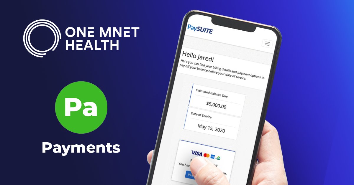 OneMnetHealth's tweet photo. 𝐃𝐢𝐝 𝐲𝐨𝐮 𝐤𝐧𝐨𝐰? 

One Mnet Health offers an automated patient payments solution that sends texts and emails to patients with their co-pay information, total amount due, and a link to where they can pay. https://t.co/Aj1Oq0OuNS https://t.co/cDwxQEYi2l
