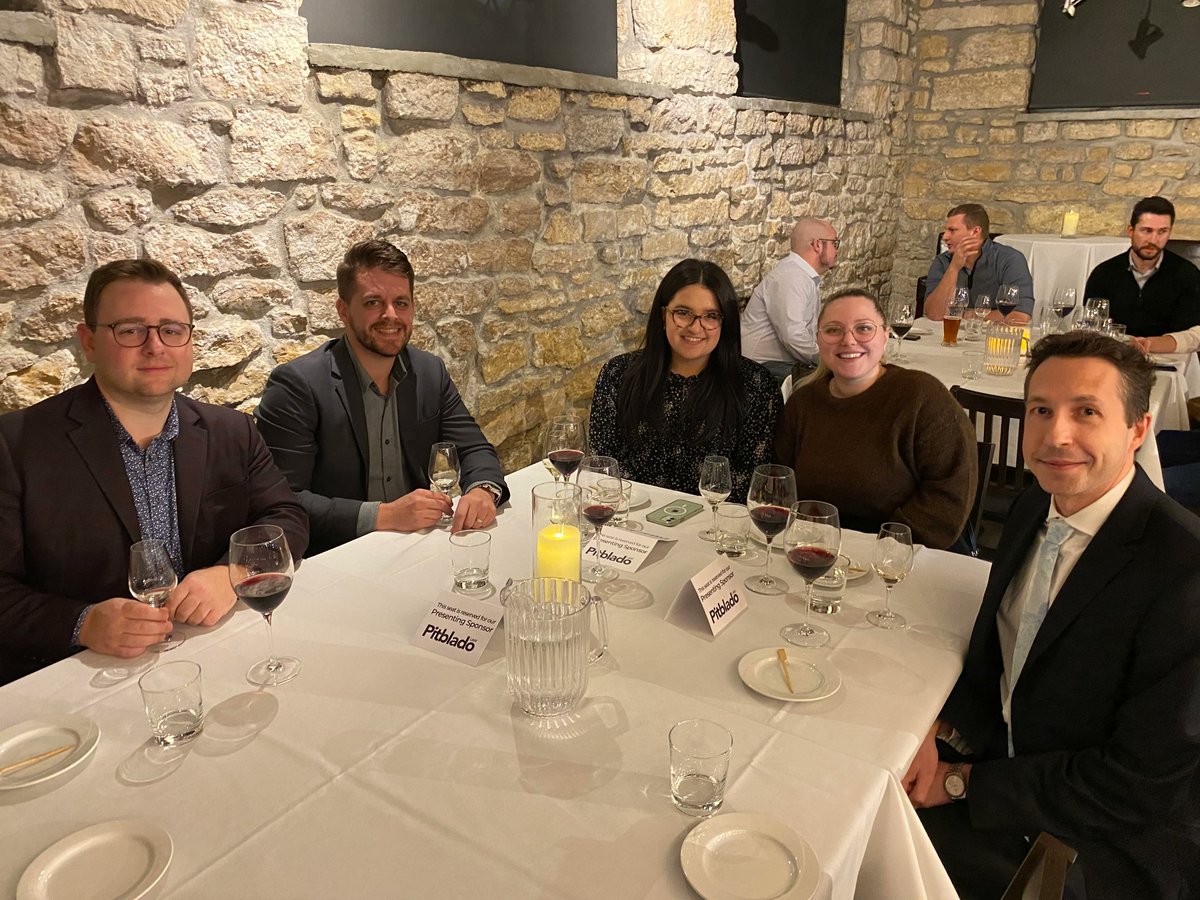 mcamanitoba's tweet image. Time to wine down 🍷 

Thank you to our presenting sponsor of the Next Gen Wine Tasting Event @PitbladoLaw !

We are grateful for your support of this fun evening. 

#winetasting #kitchensync #MCAM #MCAMMember #NextGen