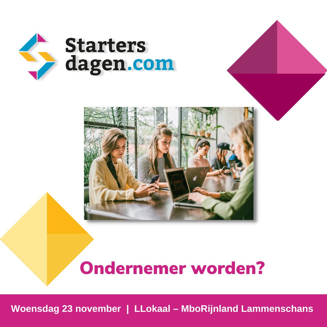 startmetsucces's tweet photo. Hey #student! Is het jouw droom om zelfstandig #ondernemer te worden? Woon jij in de Leidse Regio? Kom dan a.s. woensdagavond naar #Startersdag Leidse Regio in LLokaal MboRijnland Lammenschans. Je krijgt advies van #professionals en je kunt de vragen stellen waar je mee loopt. https://t.co/sXeJQKomzJ