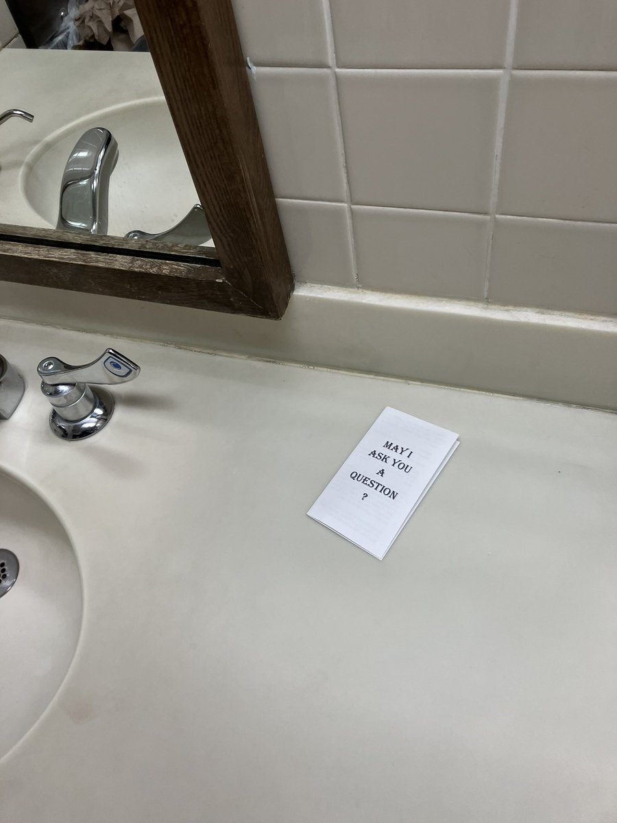kdpullen28's tweet photo. What an encouragement it is to see Gospel tracts from other churches! Stopped at a Cracker Barrel in Roanoke, VA on our way to TN and found this tract in the bathroom! 
#DoYouKnowForSure #GodIsGood https://t.co/qvo4XlmFZu