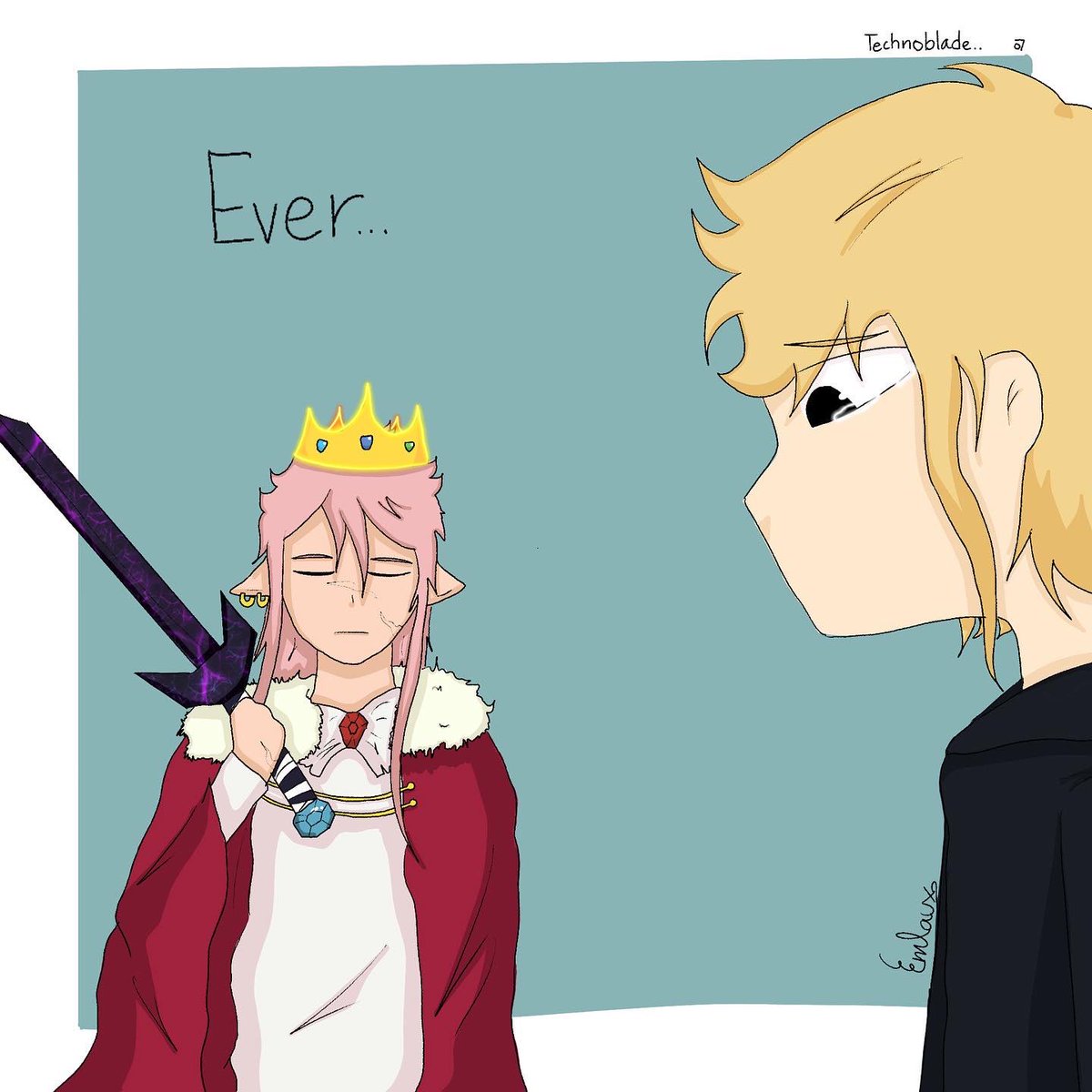 Emlaux_art's tweet image. "What did 2022 teach you?" 

#bestfriend #backstabbed #beeduo #Technoblade #Technobladeneverdies #Technobladefanart #o7 #dsmp