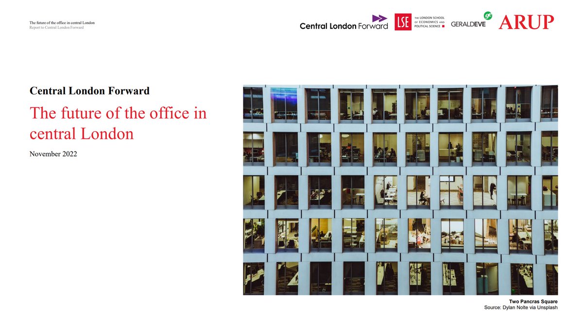 CLF_news's tweet photo. Today we release new research with @ArupUK on how demand for and use of offices has changed in central London post pandemic. https://t.co/mUXMZq2Klx

Here are the key findings… 🧵 https://t.co/mAKpp6HJzp