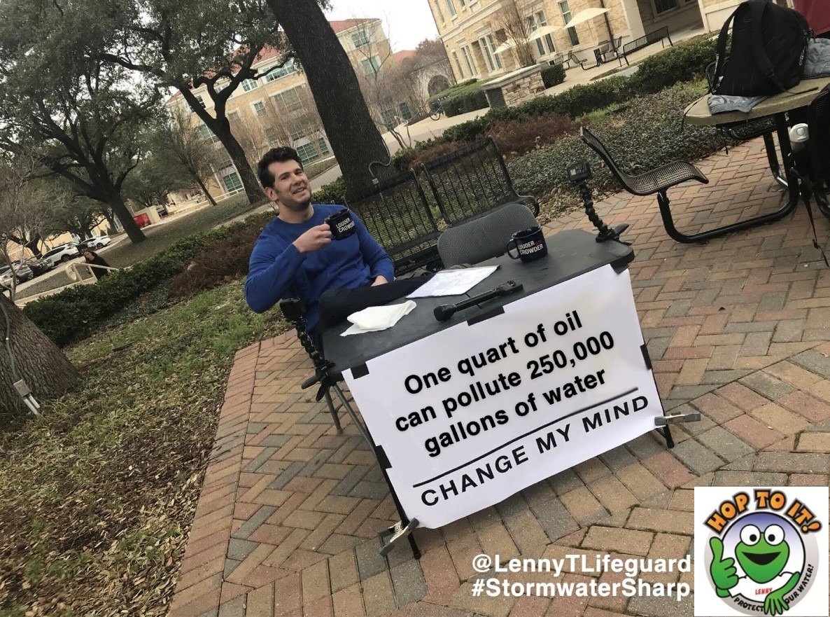LennyTLifeguard's tweet photo. Meme Monday
Used motor oil is a major source of water pollution if not disposed of properly, which can result in pollution of our drinking water sources.
#StormwaterSharp #CleanWater https://t.co/ikvtgK4RMs