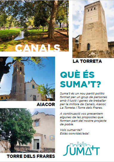 SumatCanals's tweet photo. 📃 🎉 JA DISPONIBLE EL FULLET DE SUMA'T ❗

➡️ Es tracta de la primera posada en marxa del projecte de poble que volem.

👥 Encapçalat per Edu Badal i pel seu equip, aquest fullet s'ha confeccionat pensant, sobretot, en el benestar dels veïns i veïnes. https://t.co/IHWiD7ZiZw