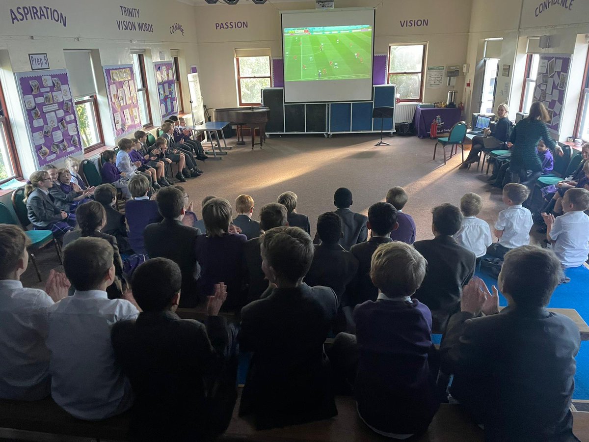 TrinitySeniorSc's tweet photo. Not a bad opening result for England!
Prep School students got into the spirit of the World Cup by watching some of England's opening game against Iran.
They were extremely excited and it was great they got to see some England goals! #trinityprep #comeonengland https://t.co/CktuLa0i02