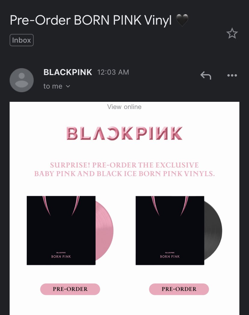 BORN PINK Vinyl