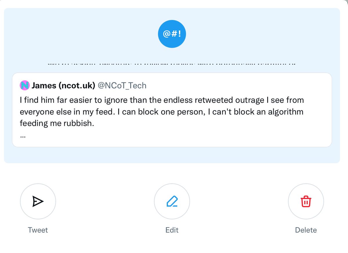 You're shit too, Twitter. At least print the stupid "uh oh it looks like you're using naughty words" properly...