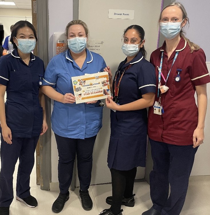 Imperial NHS Digital Education Team (@imperialdigeduc) on Twitter photo Congratulations to Bridget from A7 cardiology who was the STAR SCANNER for October 2022. The first star scanner for HH since we have gone live. Welldone Bridget for being an amazing role model <a href="/sisterteresa/">Teresa Deakin</a> <a href="/EducationSCC/">Imperial Clinical Education SC Division</a> @Imperialpeople #patientsafety #digitalnursing @CernerUK Congratulations to Bridget from A7 cardiology who was the STAR SCANNER for October 2022. The first star scanner for HH since we have gone live. Welldone Bridget for being an amazing role model <a href="/sisterteresa/">Teresa Deakin</a> <a href="/EducationSCC/">Imperial Clinical Education SC Division</a> @Imperialpeople #patientsafety #digitalnursing @CernerUK