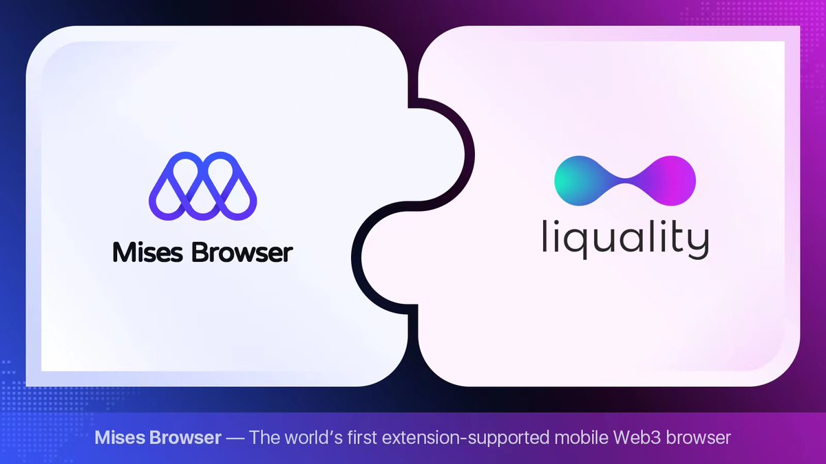 Mises001's tweet photo. 1/ We are delighted to announce a partnership between @Mises001 &amp; @Liquality_io! 🤝

@Mises001 &amp; #Liquality will also work together to promote #WeB3 infrastructure to create a better user experience for all Web3 users 🌐

#MultiChain #Wallet https://t.co/wIJAKm4ZAB