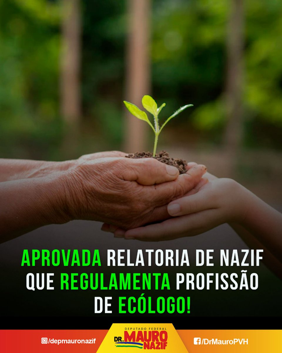 nazif_dr's tweet photo. Aprovada a relatoria do Deputado Mauro Nazif (PSB - RO), ao PL Nº 474/19, que trata da regulamentação da profissão de #ecólogo ,na Comissão de Trabalho, de Administração e Serviço Público da Câmara dos Deputados.
#MauroNazif #Drmauronazif #rondonia #ecologia #meioambiente https://t.co/DfO0uyZ8iW