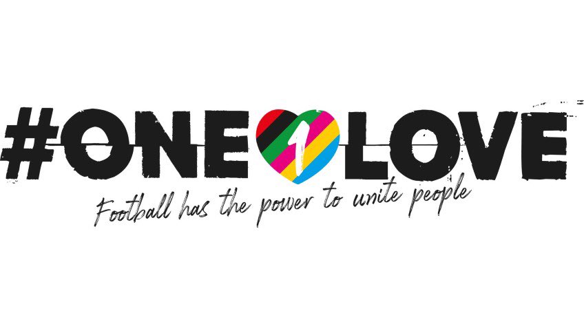 As FIFA decided not to allow the one love band on the football pitch, let’s show it on Twitter instead! 
Let’s unite for love! 🏳️‍🌈#onelove #FIFAWorldCup