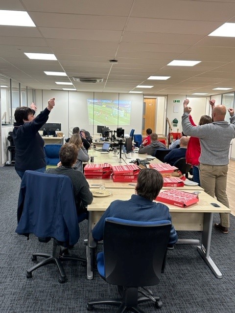 #ItsComingHome
We were all very happy with that result in the <a href="/euroele/">EuropeanElectronique</a> office! Good work #England 👍⚽