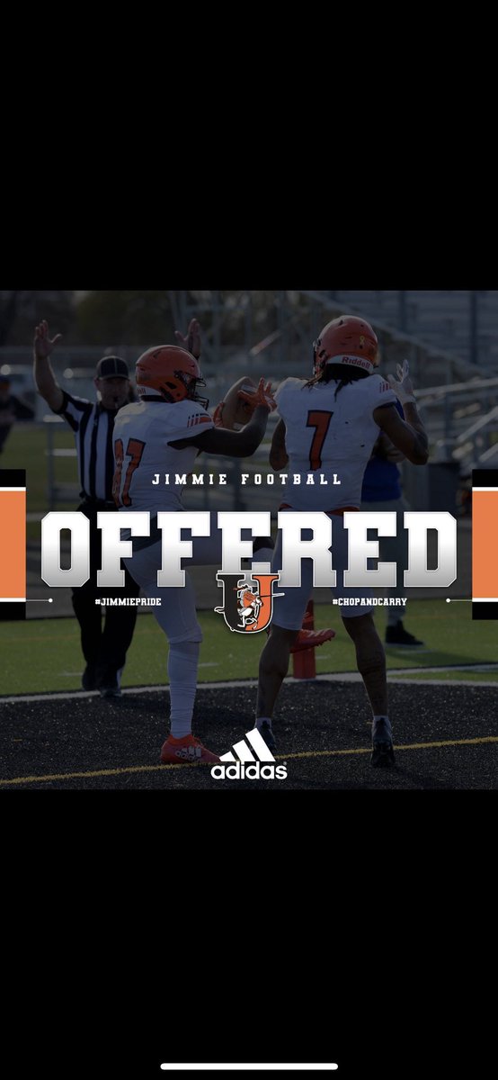 I am very excited to announce I have received my first official offer from <a href="/JimmieFootball/">Jamestown Football</a> and <a href="/Coach_Mistro/">Brian Mistro</a> I am beyond blessed thank you to everyone who made this possible!