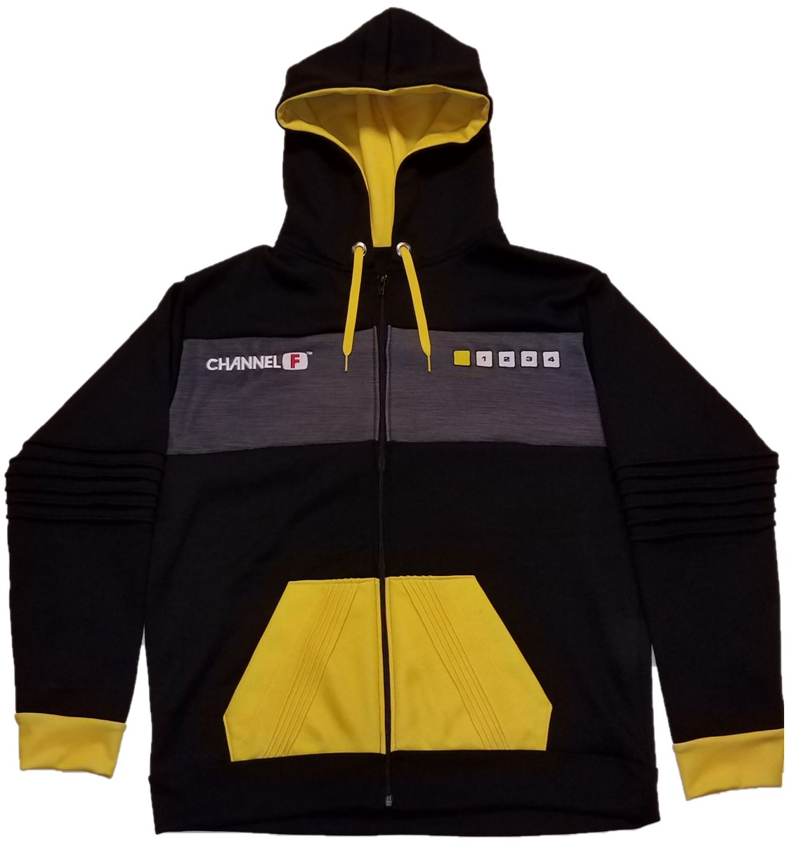 ChannelFLLC's tweet photo. Channel F™ Official Hoodie available now for preordering.  This is a very small initial production run of these official hoodies, so supplies are limited.  Sewn in Pontiac, Michigan.

https://t.co/4sqKQtPNy7

#channelf #videogames #retrogaming #retro https://t.co/mzP8rHXElJ