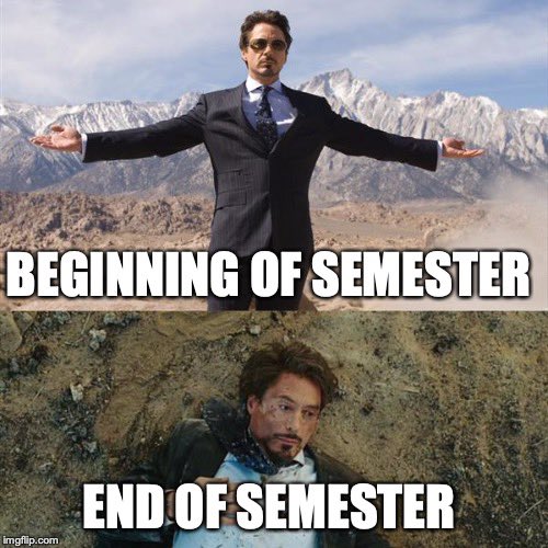 This works also works if you replace “semester” with “season” 😂
