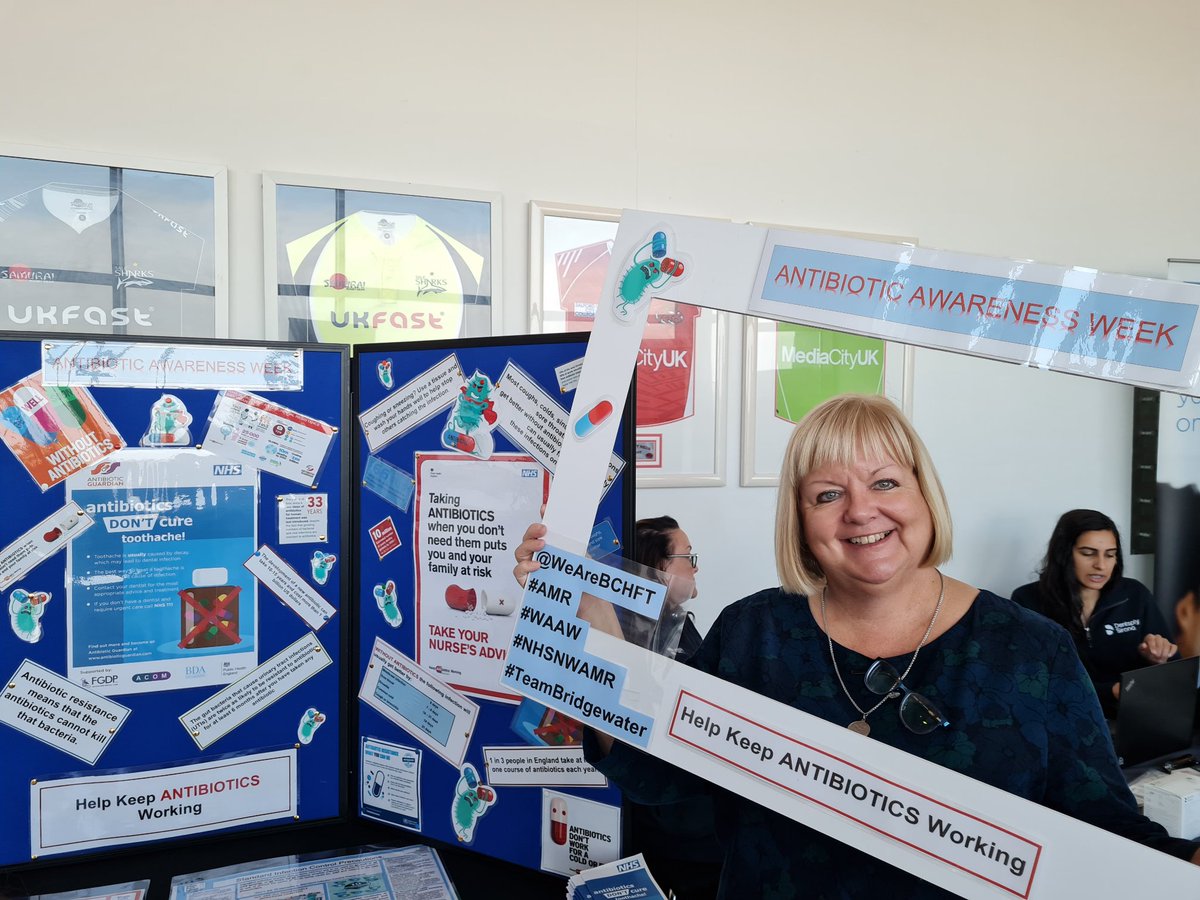 katsummers0101's tweet photo. The #IPC and #MedicinesManagement teams attended @BCHFTStaff #Dental symposium to promote and encourage them to #MakeAPledge and become an #AntibioticGuardian #WAAW2022 #TeamBridgewater @ColinScales1 @suzeburton https://t.co/78fFvQnkja