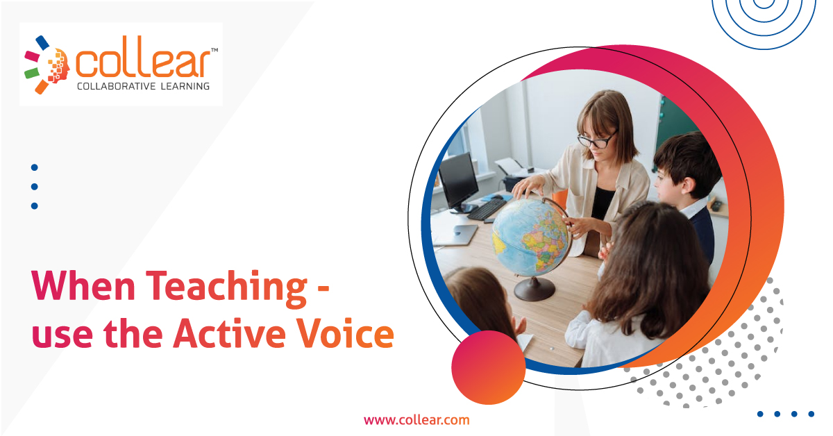 CollearOnline's tweet image. Keep the focus on the subject doing the action, not the action being done by the subject. That brings the course to life!

collear.com

#Collear #PamTen #course #coursetip #subject #lms #onlinecourses #teaching