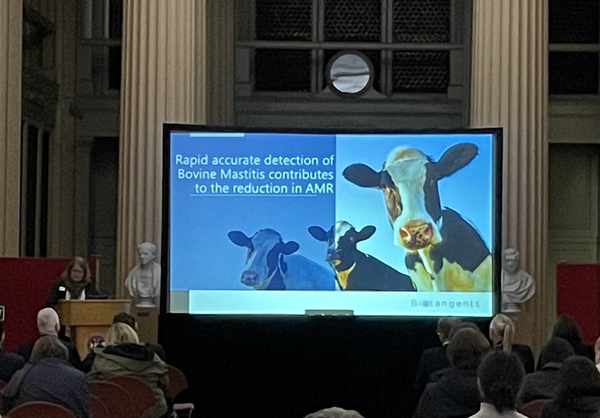 Many thanks to Fiona Marshall from ⁦<a href="/biotangents/">Biotangents</a>⁩ for presenting their work on diagnosing S.aureus infection and mastitis - a great final talk to what had been a really interesting day #waaw #amr## @edin_eid ⁦<a href="/BachmannLab/">Bachmann Lab</a>⁩