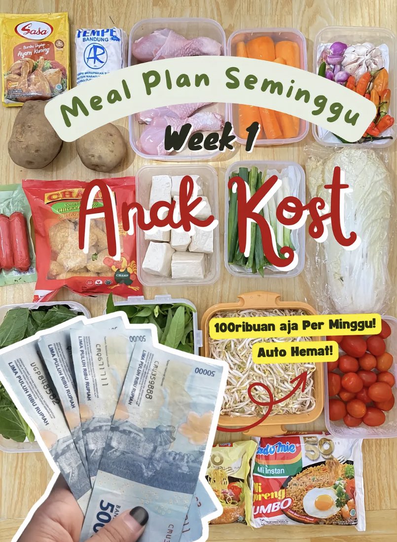 taramaww's tweet photo. Tips Makan hemat ala anak kost,cuma 100k per minggu auto kenyang &amp; bergizi✨

— a thread https://t.co/BoAMamHcPd