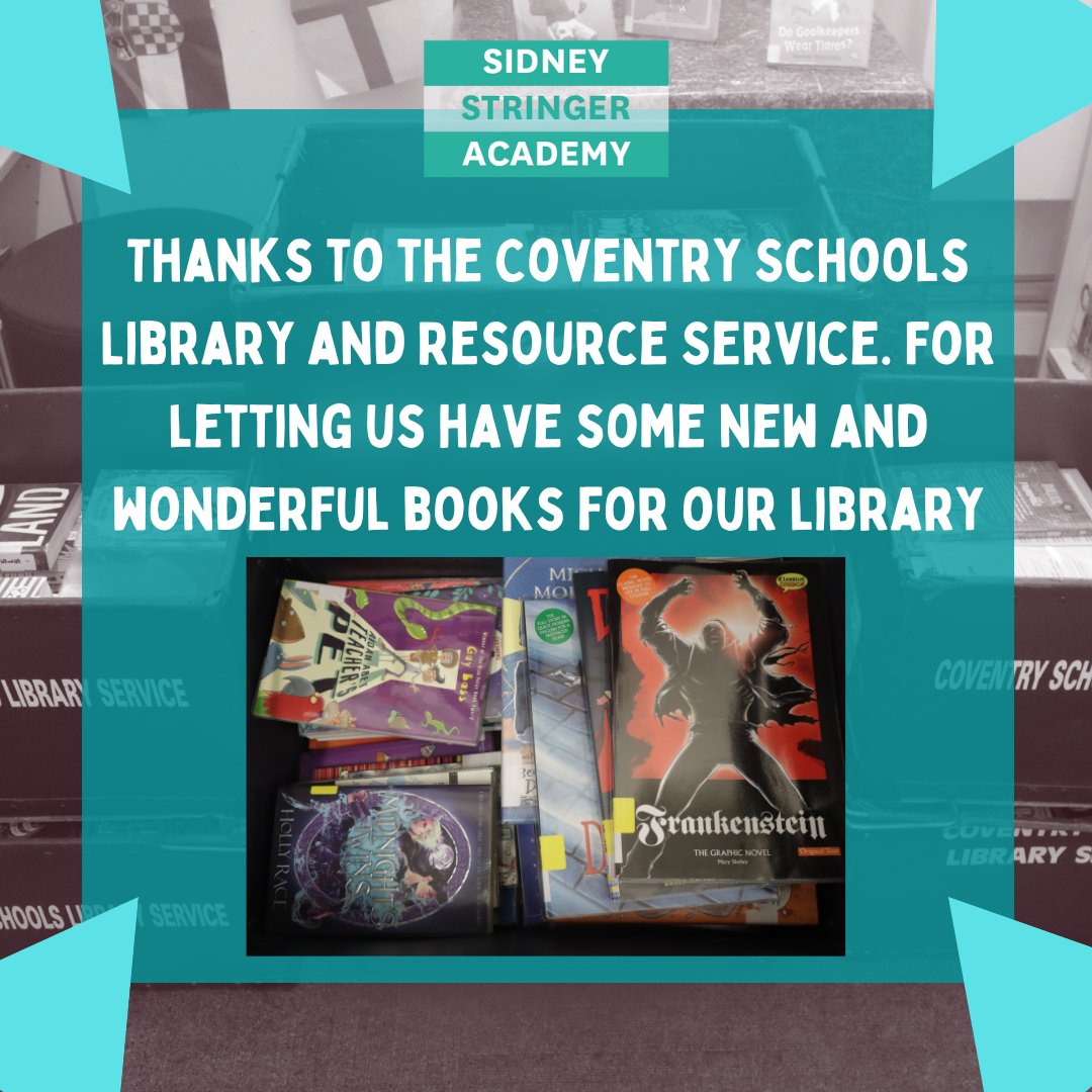 SidneyStringerA's tweet photo. Thanks to @covbooks For letting us have some new and wonderful books for our library
#coventrybooks #covbooks #covlibrary #coventrylibrary #schoollibrary https://t.co/lieYsHDgEw