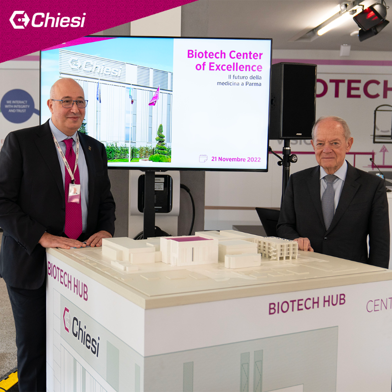 ChiesiGroup's tweet photo. The Coronavirus has made clear how crucial are #scientificresearch and #pharmaceutical development. That is why we decided to invest on a new #Biotech Center of Excellence and today we had the pleasure of opening the doors of the construction site.