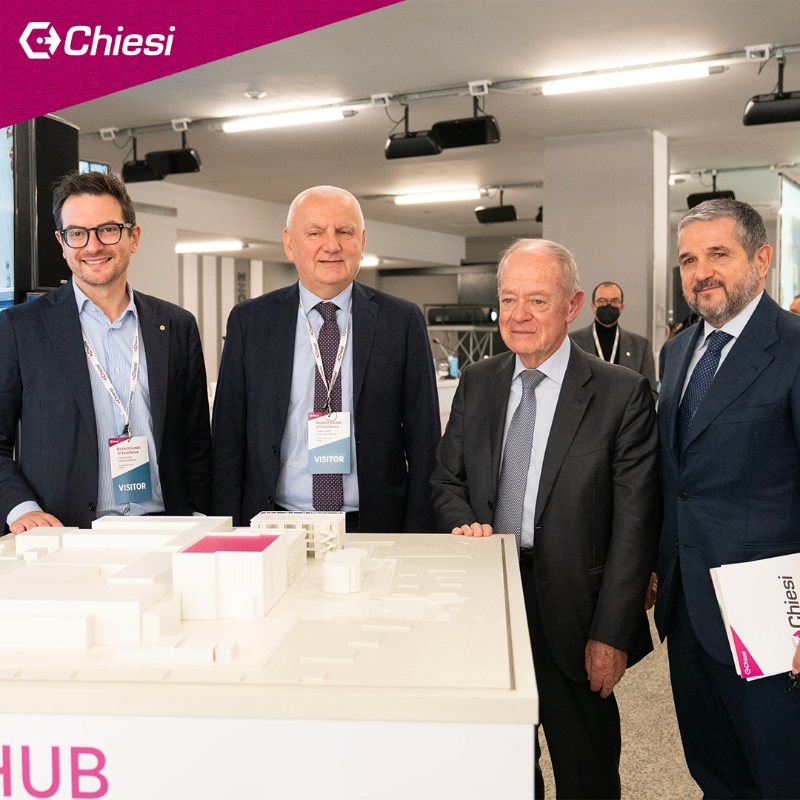 ChiesiGroup's tweet photo. The Coronavirus has made clear how crucial are #scientificresearch and #pharmaceutical development. That is why we decided to invest on a new #Biotech Center of Excellence and today we had the pleasure of opening the doors of the construction site.
