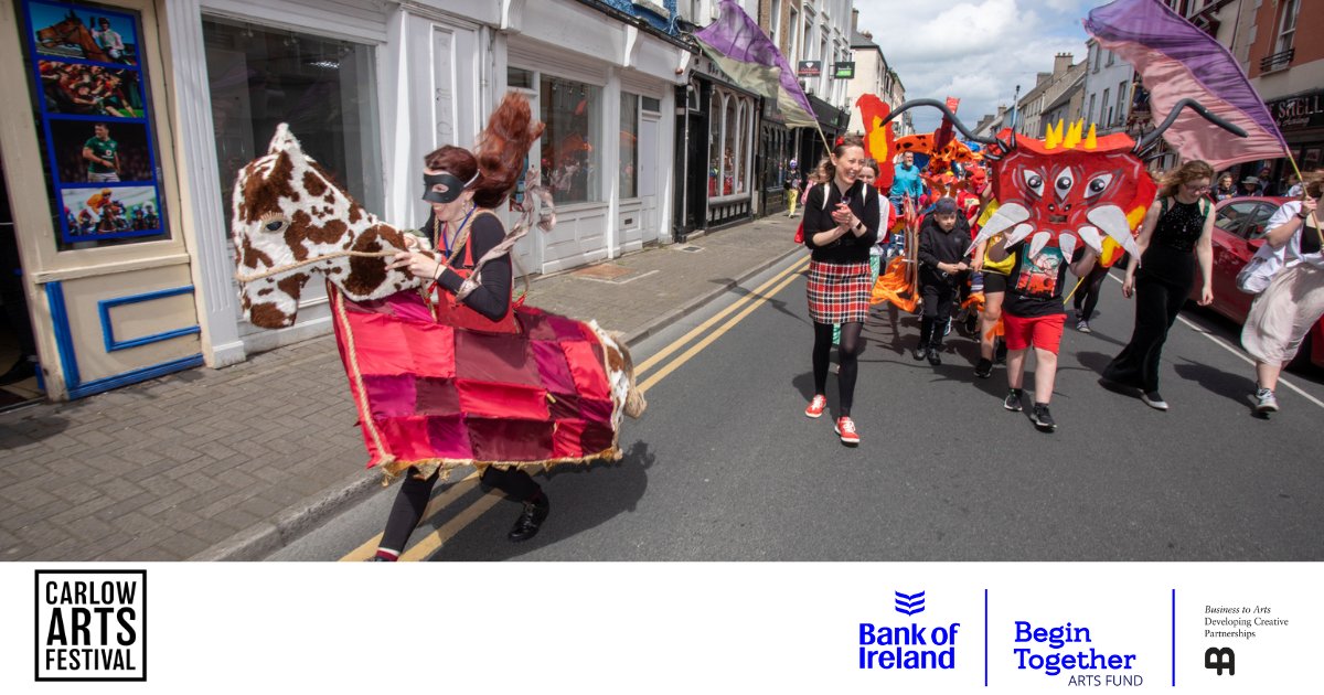 CarlowArts's tweet image. In partnership with @VisualCarlow, we are seeking a Creative Director to lead on the co-creation of the Carlow Carnival of Collective Joy in 2023.
carlowartsfestival.com/job-opportunit…