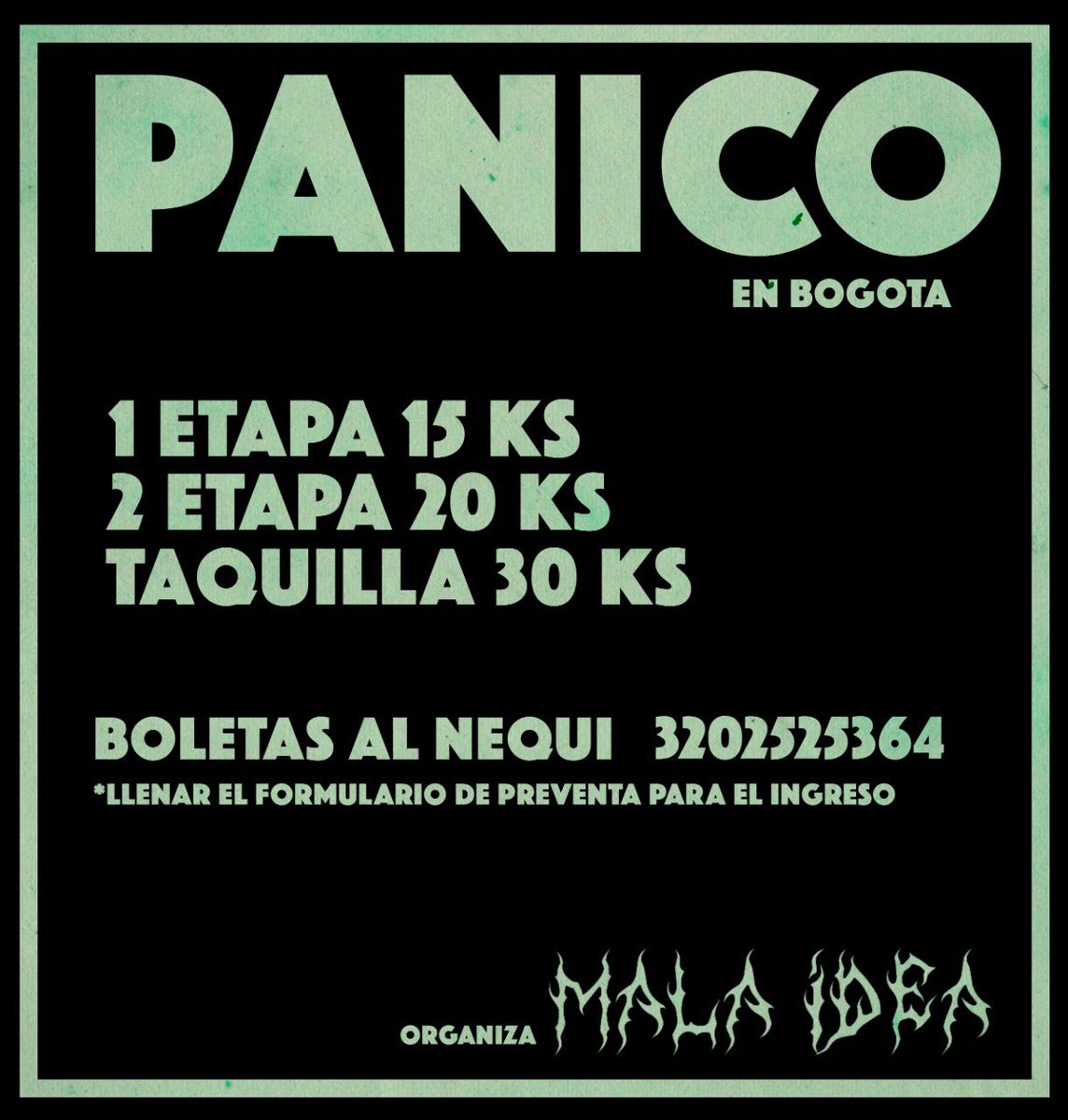 Pánico en Bogota!!! No se queden sin su boleta