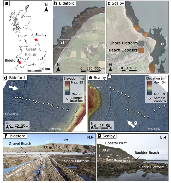 NatureComms's tweet photo. New study led by @JShadrick6 finds that cliff retreat rates will increase by up to an order of magnitude by 2100 through sea level rise and even historically stable rock coasts will be highly sensitive to sea level rise. https://t.co/o6exKs7usa https://t.co/nh3zKKISZ4