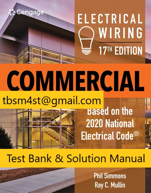team_seller's tweet photo. Test Bank &amp; Solution Manual for Electrical Wiring Commercial, 17th Edition
By Phil Simmons,Ray C. Mullin
To get more information about this please send us E-mail to
tbsm4st@gmail.com
#Books #TestBank #study #studyin #studygram #studyblr #studyabro
 #Test #bank #Solutions #manual https://t.co/vW1PMEl4pv